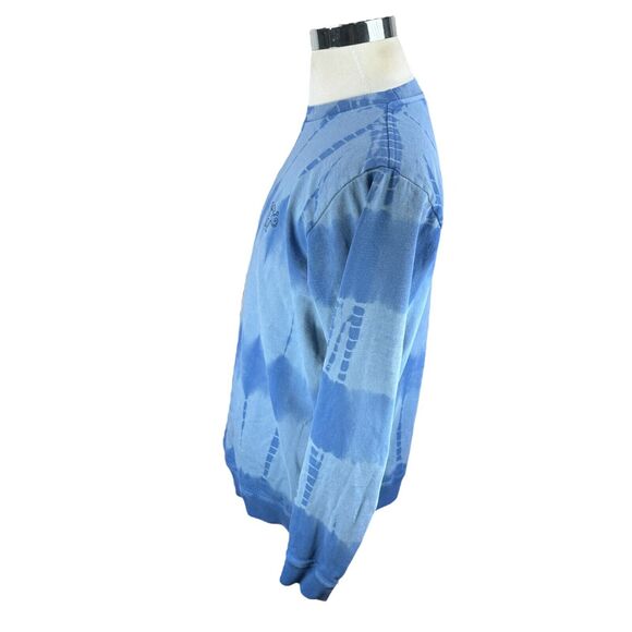 Roller Rabbit Sweatshirt Women’s Large Blue Tie Dye Fleece Lined Crewneck Rare - Picture 3 of 10